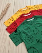 لباس بچه گانه تیشرت شلوارک ایموجی - Image 2
