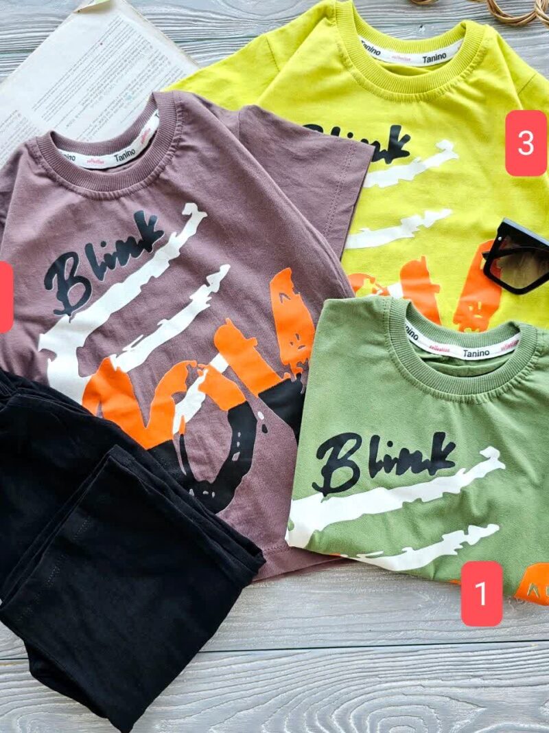 لباس بچه گانه تیشرت شلوارک blink