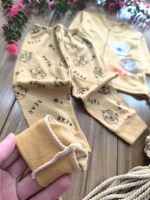 لباس بچه گانه بلوز شلوار تدی قهوه ای - Image 3
