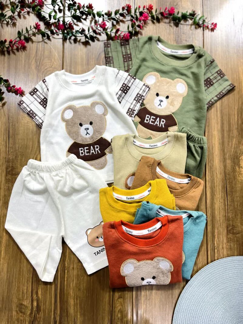 لباس بچه گانه تیشرت شلوارک خرس BEAR
