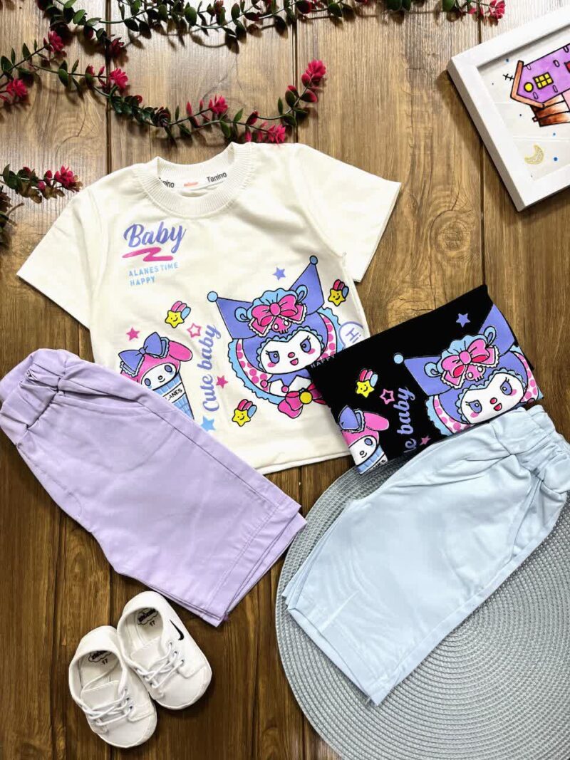 لباس بچه گانه تیشرت شلوارک کرومی baby