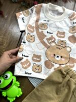 لباس بچه گانه تیشرت شلوارک کبریتی bear - Image 2