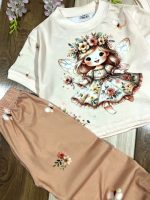لباس دخترانه کراپ شلوار فرشته کوچولو - Image 2