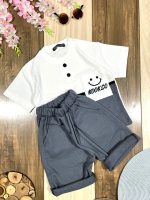 لباس بچه گانه تیشرت شلوارک لش بیسکوئیتی لبخند - Image 3