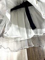 لباس مجلسی دخترانه گل ریز سورمه ای - Image 4