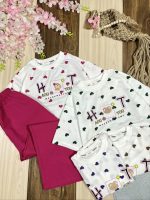 لباس دخترانه کراپ شلوار قلب قلبی